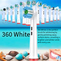 Electric Toothbrush Heads Replacement Compatible With Oral-B Braun Models 360-WHITE
