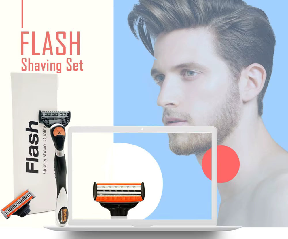 High Quality 5 Blade System Razor High Quality Extra Sharp German Made Blades