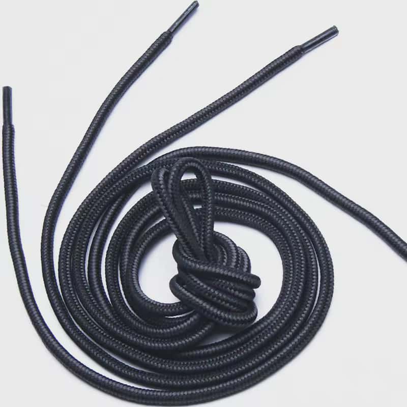 Heavy Duty Black Strong Round Shoe Laces