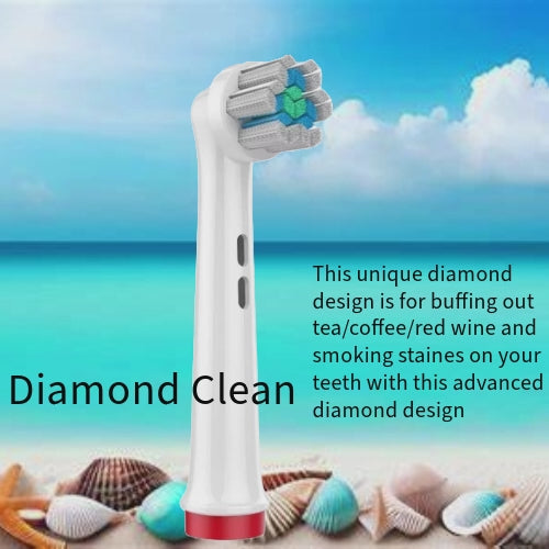 Electric Toothbrush Heads Replacement Compatible With Oral-B Braun Models (DIAMOND CLEAN)