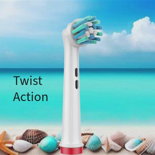 Electric Toothbrush Heads Replacement Compatible With Oral-B Braun Models (TWIST ACTION)