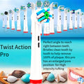 Electric Toothbrush Heads Replacement Compatible With Oral-B Braun Models (TWIST ACTION PRO)